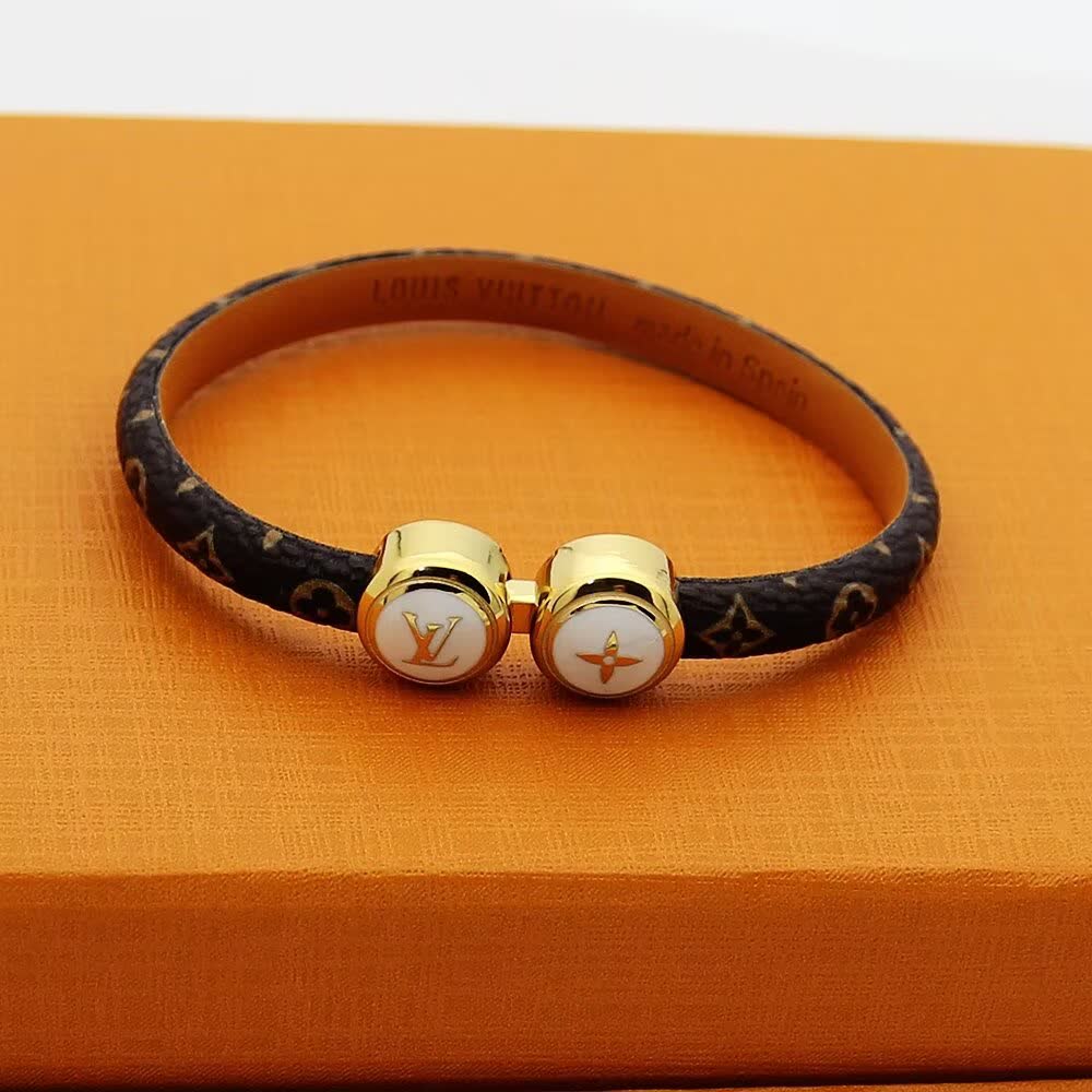 Louis Vuitton Monogram Leather Bracelet
